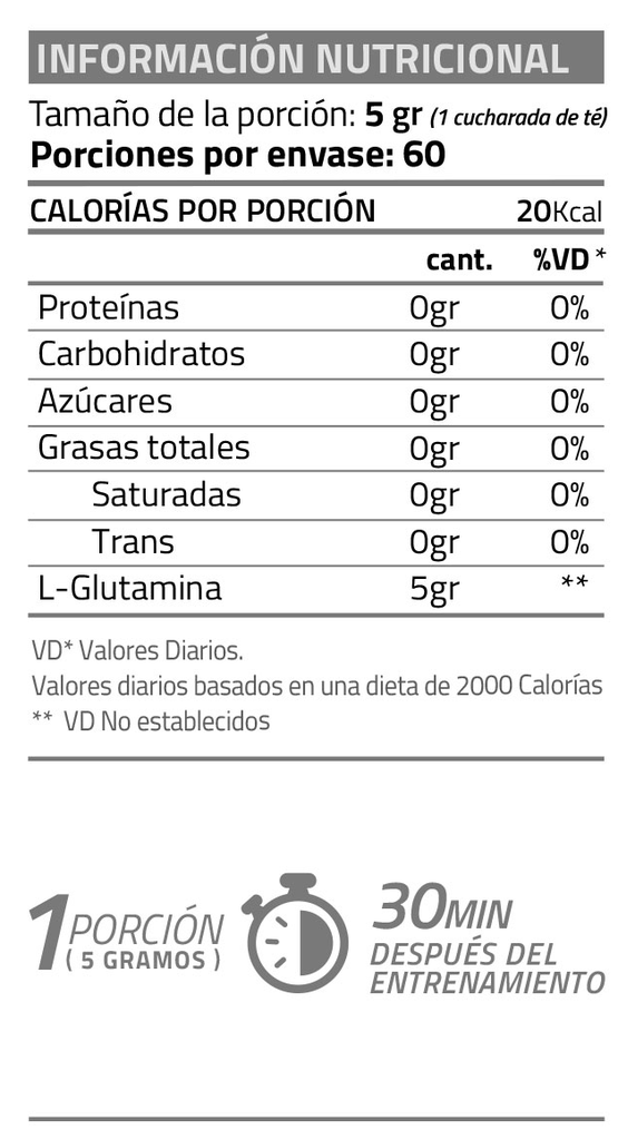 L-Glutamina 300 gr