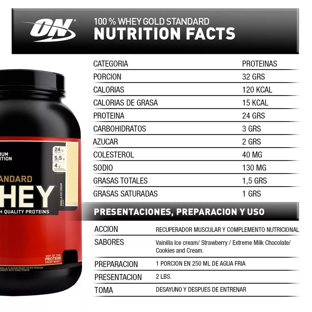 Gold Standard 100% Whey 2 lbs ON