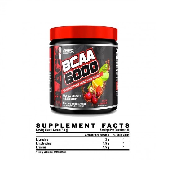 Bcaa 6000 225 gr (30 serv) Nutrex