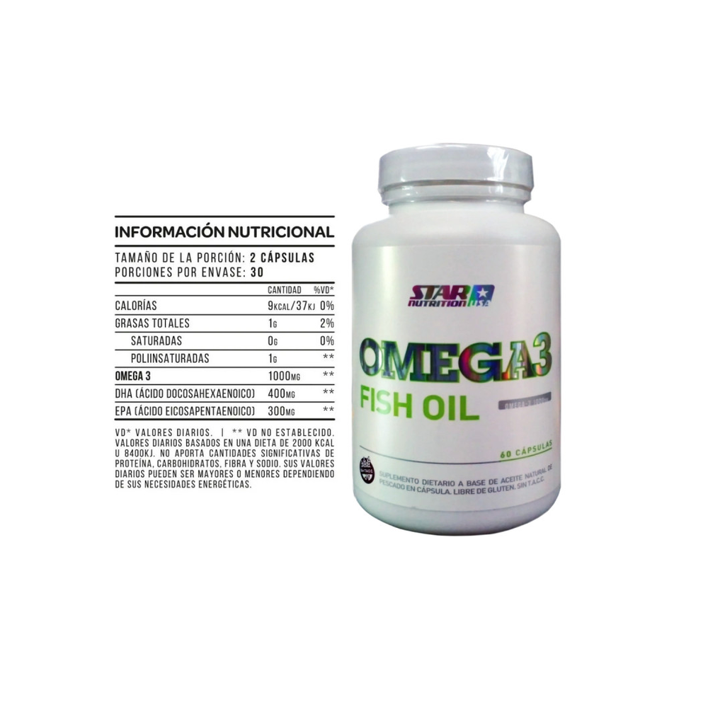 Omega 3 Fish Oil 60 Caps STAR