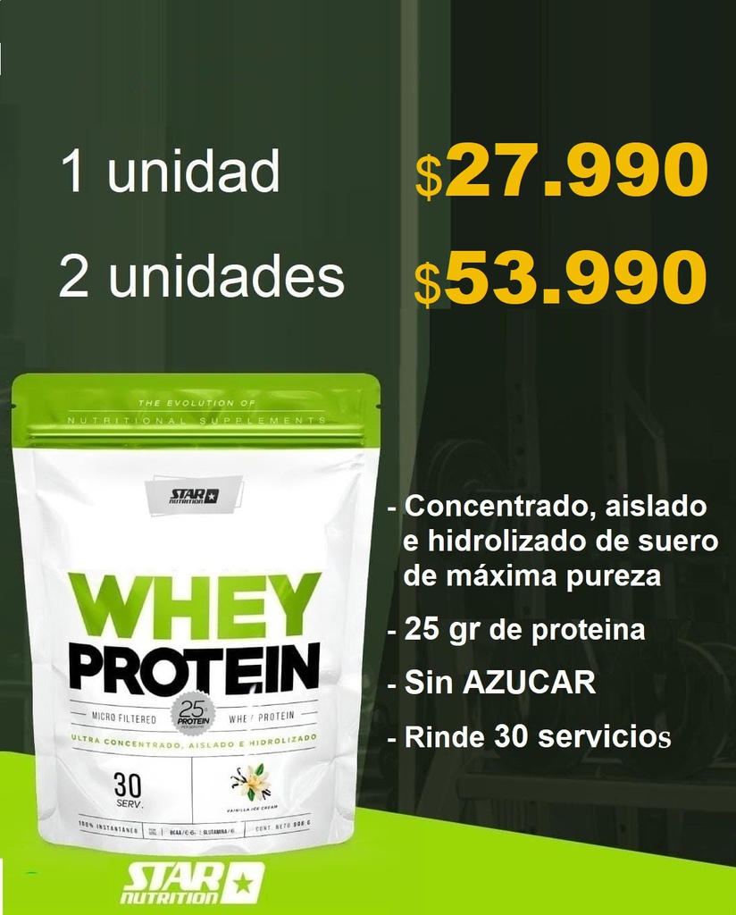 COMBO - 2 Whey 2 lbs doy pack STAR